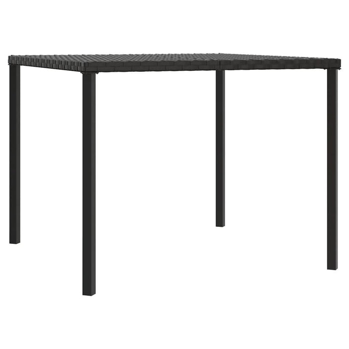 Set mobilier de grădină cu perne, 2 piese, negru, poliratan - WALTI WALTI