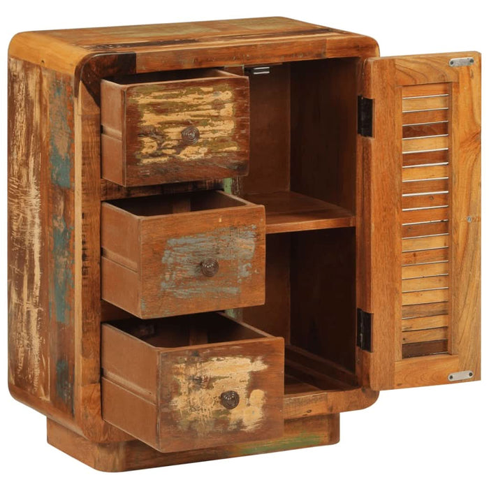 Servantă cu 3 uși, 55x30x70 cm, lemn masiv reciclat - WALTI WALTI