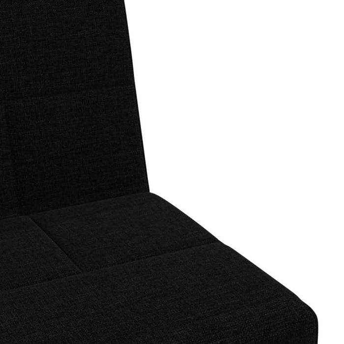 Canapea extensibilă cu suporturi de pahare, negru, textil - WALTI WALTI