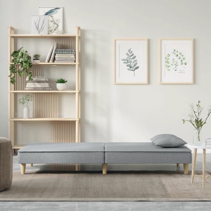 Canapea extensibilă, gri deschis, material textil - WALTI WALTI