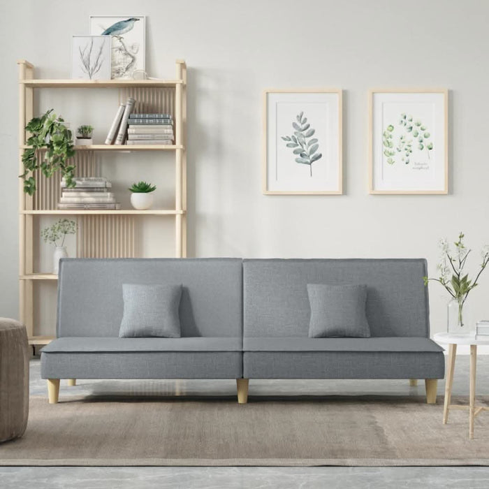 Canapea extensibilă, gri deschis, material textil - WALTI WALTI