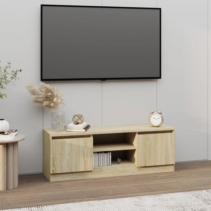 Comodă TV cu ușă, stejar sonoma, 102x30x36 cm - WALTI WALTI