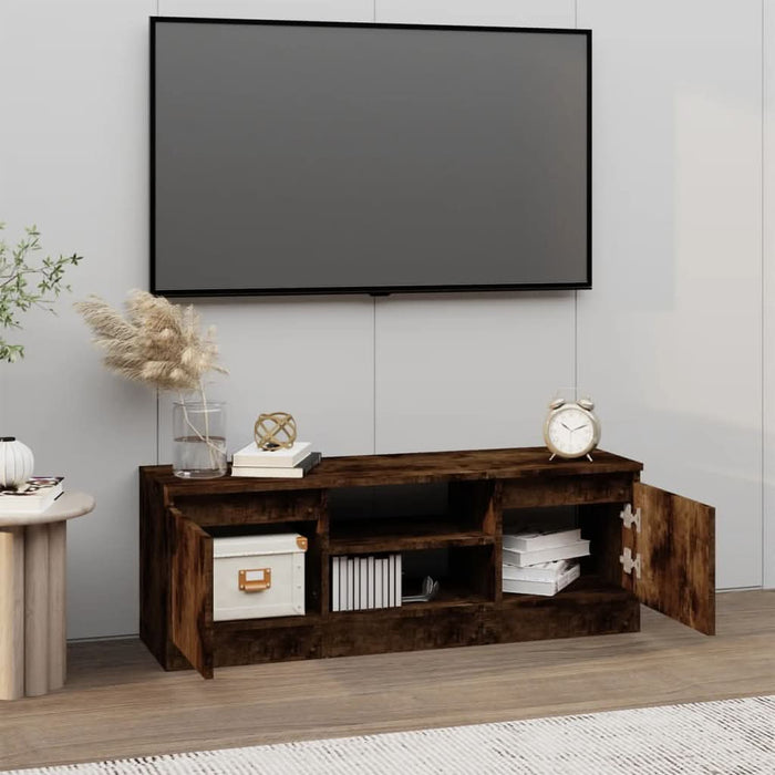 Comodă TV cu ușă, stejar fumuriu, 102x30x36 cm - WALTI WALTI