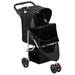 Cărucior pliabil pentru câini negru 80x46x98 cm țesătură Oxford - WALTI WALTI