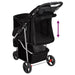Cărucior pliabil pentru câini negru 80x46x98 cm țesătură Oxford - WALTI WALTI