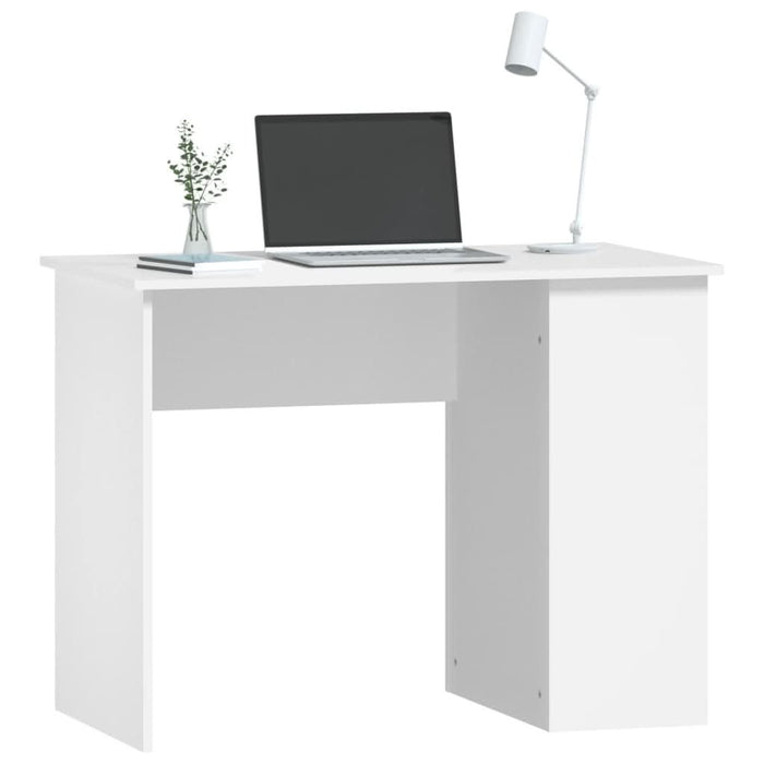 Birou, alb, 100x55x75 cm, lemn prelucrat - WALTI WALTI