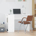 Birou, alb, 100x55x75 cm, lemn prelucrat - WALTI WALTI