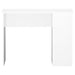 Birou, alb extralucios, 100x55x75 cm, lemn prelucrat - WALTI WALTI