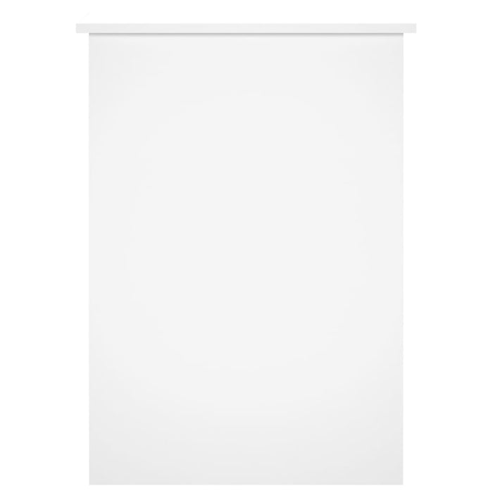 Birou, alb extralucios, 100x55x75 cm, lemn prelucrat - WALTI WALTI