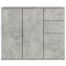 Servantă, gri beton, 91x29,5x75 cm, lemn prelucrat - WALTI WALTI