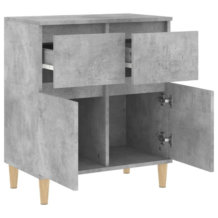 Servantă, gri beton, 60x35x70 cm, lemn prelucrat - WALTI WALTI