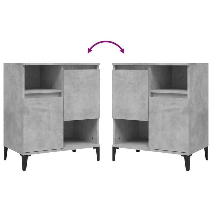 Servantă, gri beton, 60x35x70 cm, lemn prelucrat - WALTI WALTI