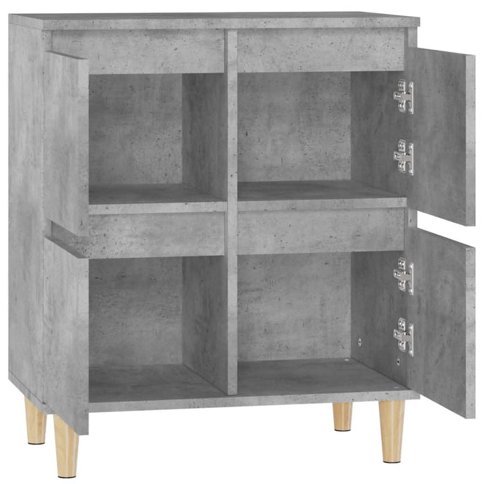 Servantă, gri beton, 60x35x70 cm, lemn prelucrat - WALTI WALTI