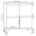 Servantă, gri beton, 60x35x70 cm, lemn prelucrat - WALTI WALTI
