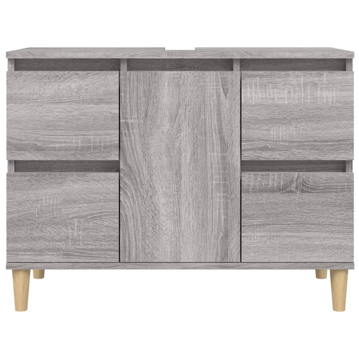 Dulap de chiuvetă, gri sonoma, 80x33x60 cm, lemn prelucrat - WALTI WALTI