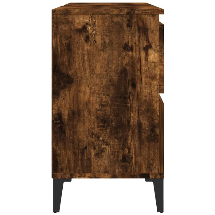 Dulap de chiuvetă, stejar afumat, 80x33x60 cm, lemn prelucrat - WALTI WALTI