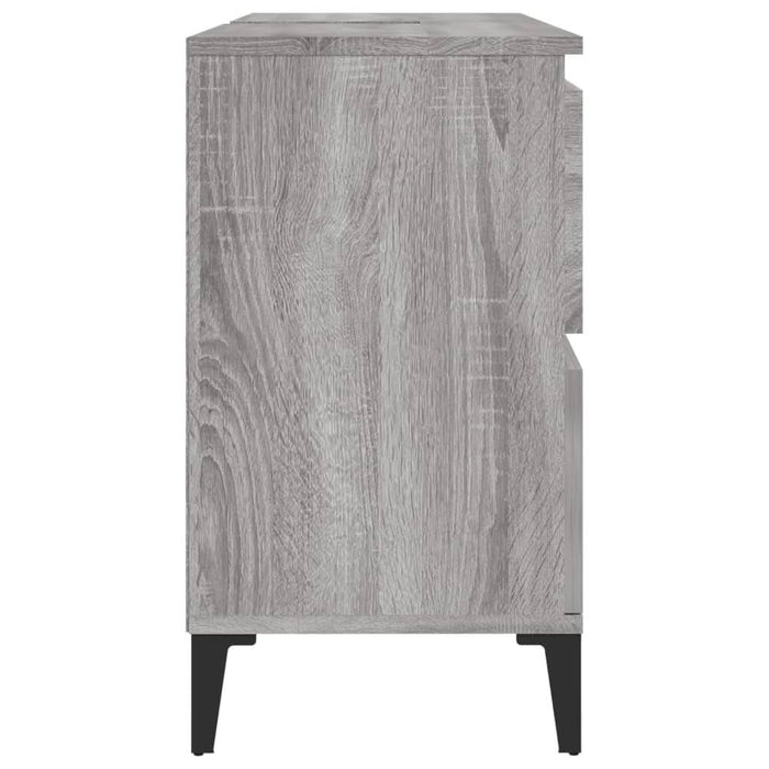 Dulap de chiuvetă, gri sonoma, 80x33x60 cm, lemn prelucrat - WALTI WALTI