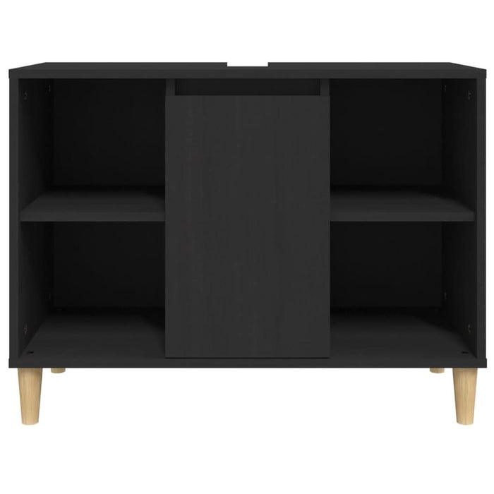 Dulap de chiuvetă, negru, 80x33x60 cm, lemn prelucrat - WALTI WALTI
