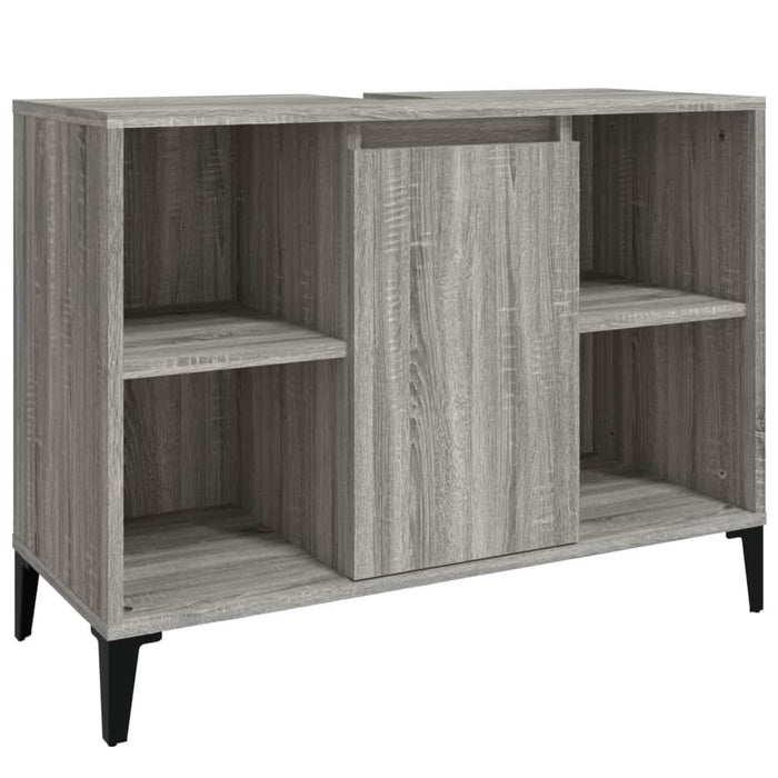 Dulap de chiuvetă, gri sonoma, 80x33x60 cm, lemn prelucrat - WALTI WALTI