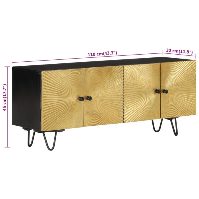 Dulap TV 110x30x45 cm, lemn masiv de mango - WALTI WALTI