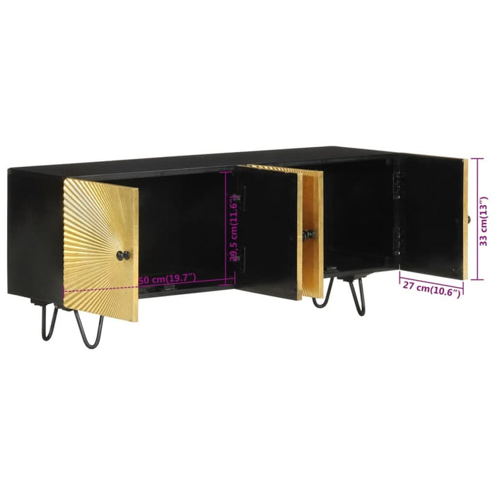 Dulap TV 110x30x45 cm, lemn masiv de mango - WALTI WALTI