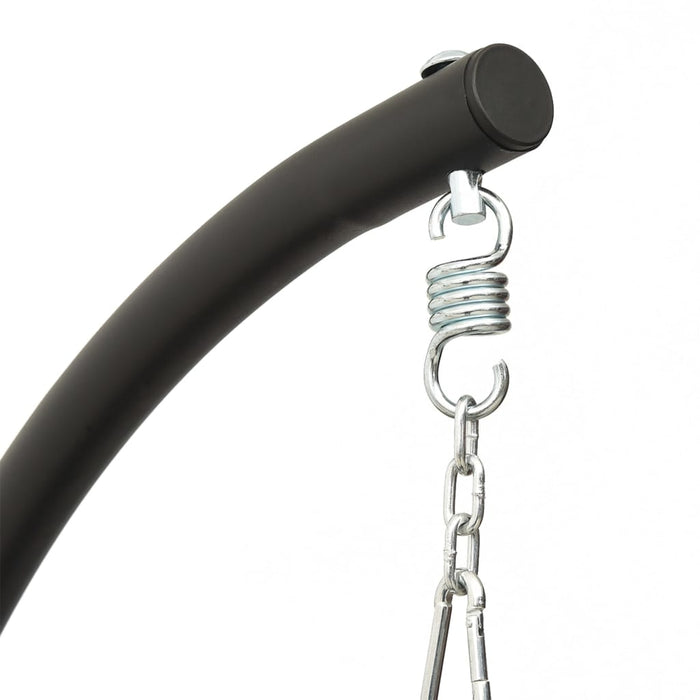 Scaun balansoar grădină, cu pernă, crem, textil oxford și oțel - WALTI WALTI