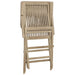 Scaune de grădină pliante 2 buc. gri 56x61x89 cm lemn masiv tec - WALTI WALTI