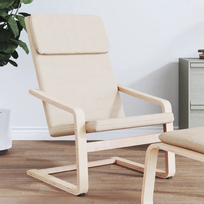 Scaun de relaxare, crem, material textil - WALTI WALTI