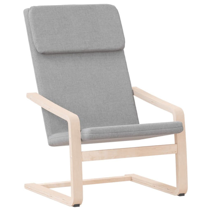 Scaun de relaxare, gri deschis, material textil - WALTI WALTI