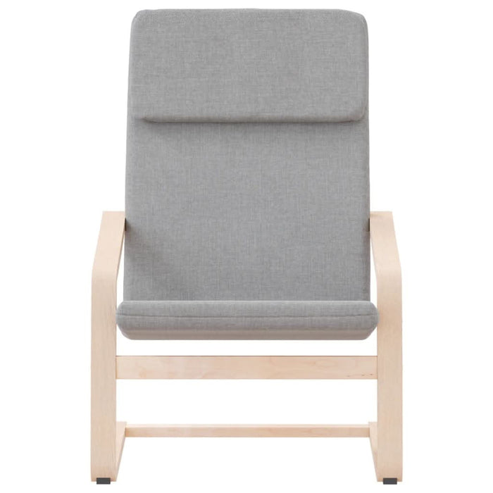 Scaun de relaxare, gri deschis, material textil - WALTI WALTI