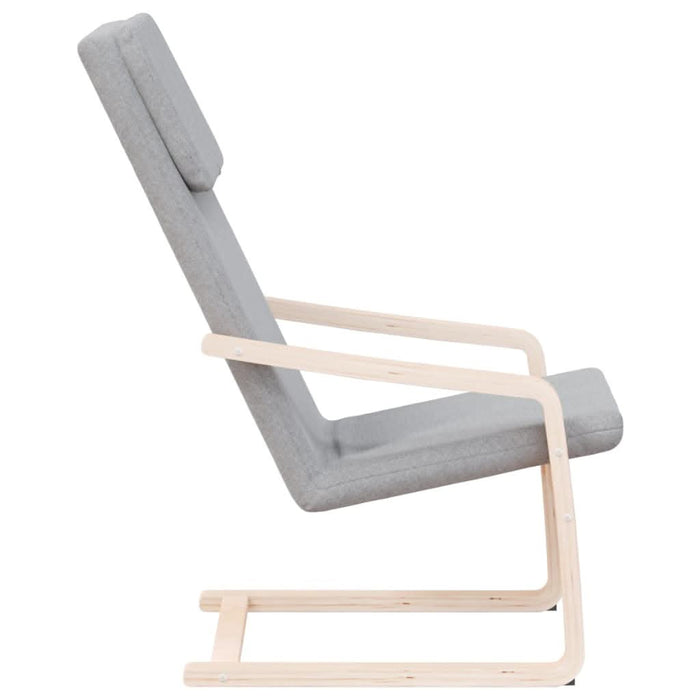 Scaun de relaxare, gri deschis, material textil - WALTI WALTI