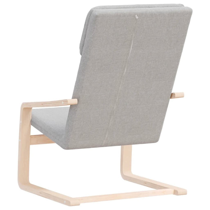 Scaun de relaxare, gri deschis, material textil - WALTI WALTI
