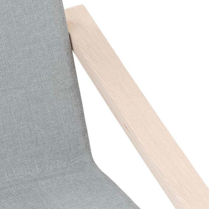 Scaun de relaxare, gri deschis, material textil - WALTI WALTI