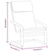 Scaun de relaxare, gri deschis, material textil - WALTI WALTI
