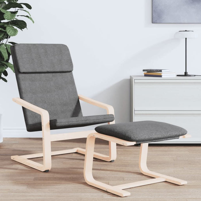 Scaun de relaxare, gri închis, material textil - WALTI WALTI