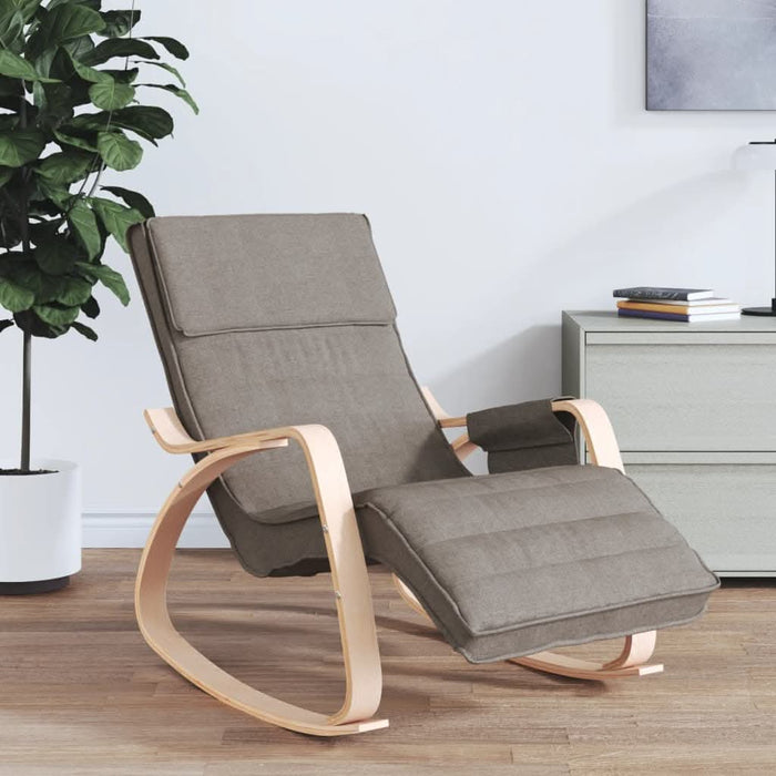 Scaun balansoar, gri taupe, material textil - WALTI WALTI