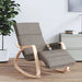 Scaun balansoar, gri taupe, material textil - WALTI WALTI
