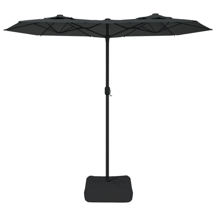 Umbrelă de soare cu două capete, antracit, 316x240 cm - WALTI WALTI
