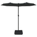 Umbrelă de soare cu două capete, antracit, 316x240 cm - WALTI WALTI