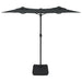 Umbrelă de soare cu două capete, antracit, 316x240 cm - WALTI WALTI