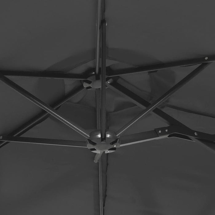 Umbrelă de soare cu două capete, antracit, 316x240 cm - WALTI WALTI