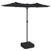 Umbrelă de soare cu două capete, negru, 316x240 cm - WALTI WALTI