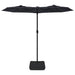 Umbrelă de soare cu două capete, negru, 316x240 cm - WALTI WALTI