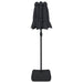 Umbrelă de soare cu două capete, negru, 316x240 cm - WALTI WALTI