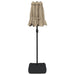 Umbrelă de soare cu două capete cu LED-uri gri taupe 316x240 cm - WALTI WALTI