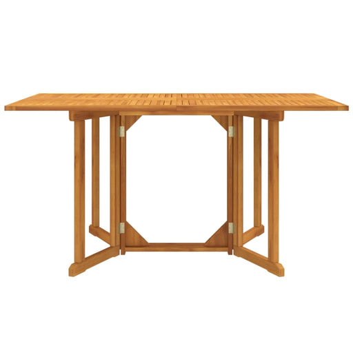 Masă grădină pliabilă tip fluture, 150x90x75 cm, lemn masiv tec - WALTI WALTI