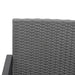 Set mobilier de grădină cu perne, 5 piese, gri închis, PP ratan - WALTI WALTI