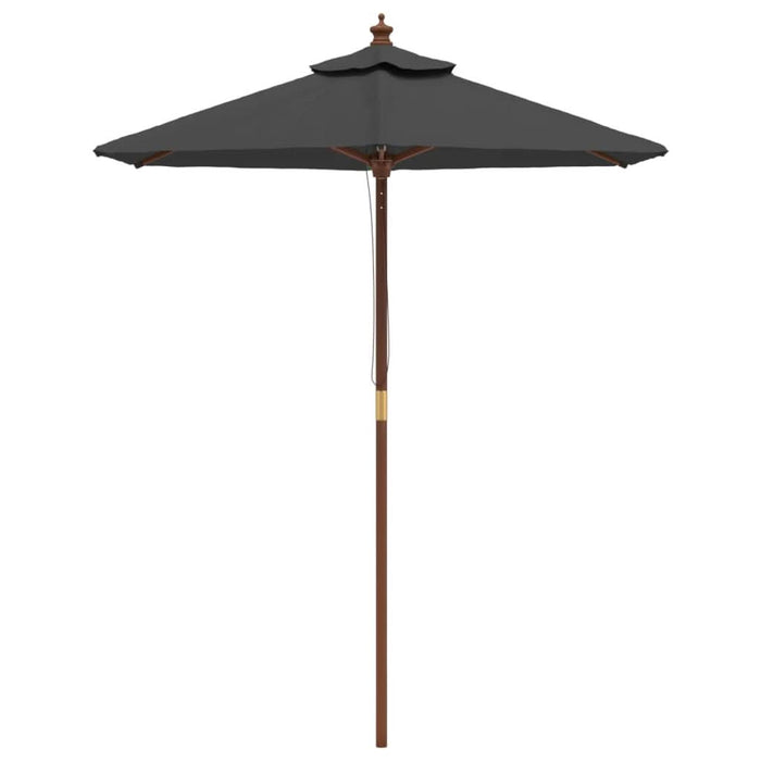 Umbrelă de soare de grădină stâlp din lemn antracit 196x231 cm - WALTI WALTI