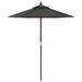 Umbrelă de soare de grădină stâlp din lemn antracit 196x231 cm - WALTI WALTI