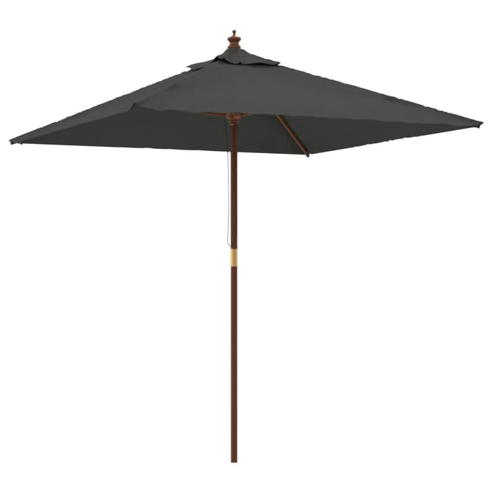 Umbrelă soare de grădină stâlp din lemn antracit 198x198x231 cm - WALTI WALTI